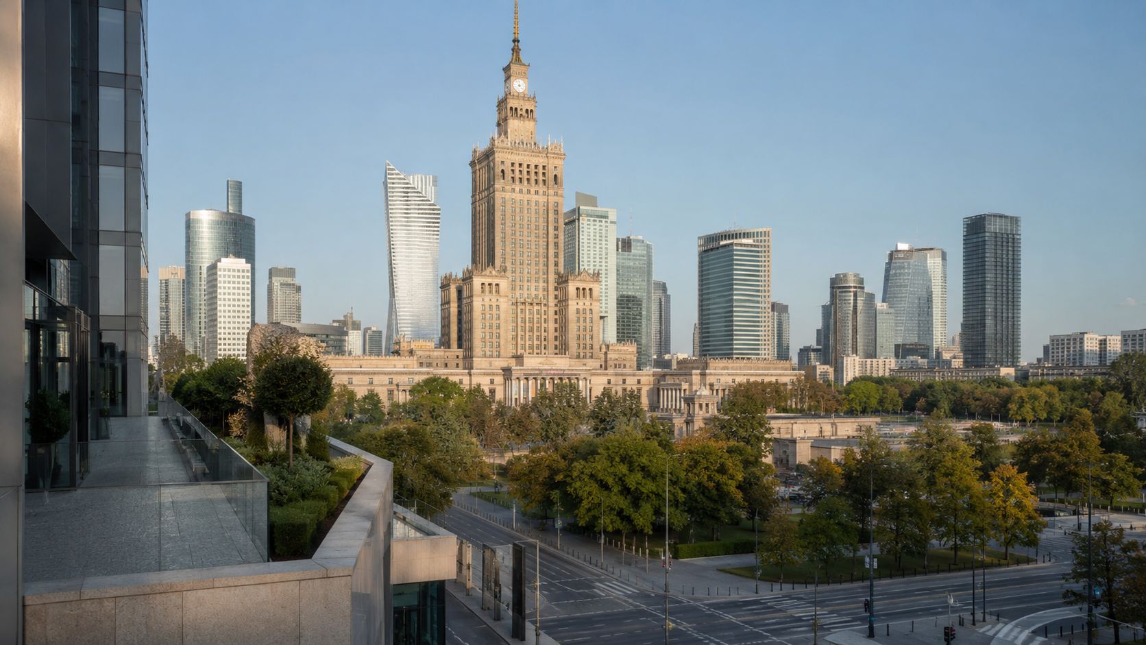 Warsaw, Poland — business district